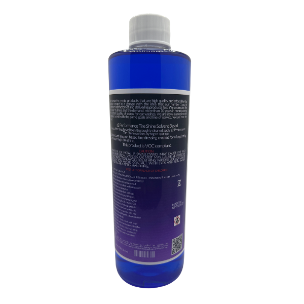 z2 Performance Tire Shine Thick - Solvent Based - 16 oz Bottle