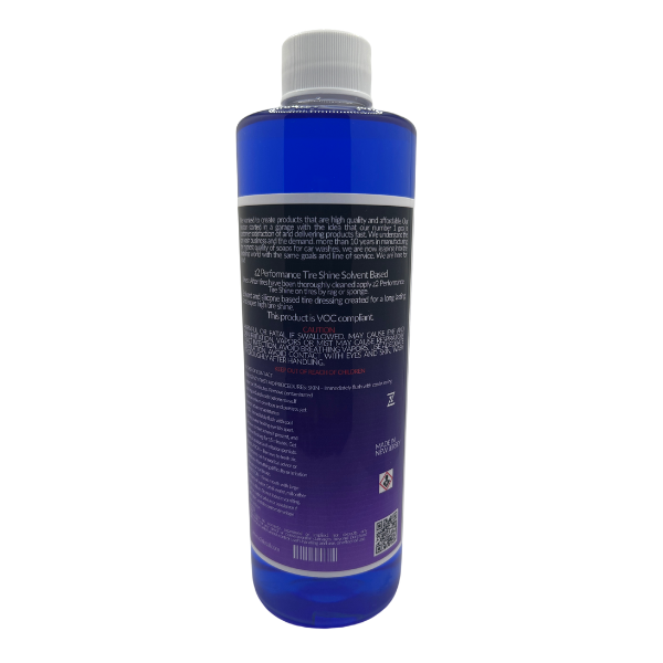 z2 Performance Tire Shine Regular - Solvent Based - 16 oz Bottle